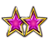 wild 5 stars pink symbol