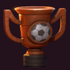 wild cup soccer bronze trophy symbol