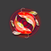 wild japan red fish symbol