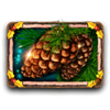 wild santa 3 conifer cone symbol
