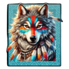 wild spirit deluxe tribal wolf symbol