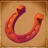 wild west chicken horse shoe symbol