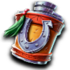 wild west revolver flask symbol
