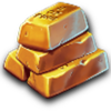 wild west revolver gold symbol