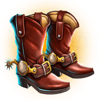 wild west zone boots symbol