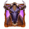wild wildebeest wins bull symbol