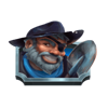 wild willys gold rush man with eye patch symbol