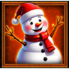 wild xmas hold and hit christmas snowman symbol