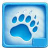 winter footprints paw print symbol