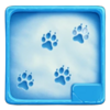 winter footprints paw tracks symbol