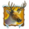 winter footprints reindeer symbol
