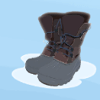 winter win boots symbol