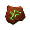wolf hiding green rune symbol