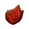 wolf hiding red rune symbol