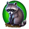 wolf triple lock racoon symbol
