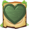 wooden hearts heart green symbol