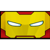world match super heroes ironman symbol