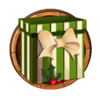 xmas chance gift green symbol