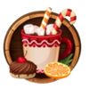 xmas chance hot choco symbol