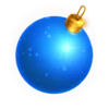 xmas dwarfs blue ornament symbol
