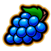 xmas lucky time hold and win blue grapes symbol