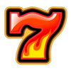 xmas lucky time hold and win flaming seven symbol