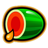 xmas lucky time hold and win watermelon icon symbol