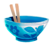 yin yang legends bowl and chopsticks symbol