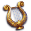 zeus divine riches harp symbol