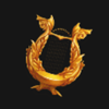 zeus the thunderer harp symbol