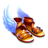 zeus vs typhon winged sandals symbol