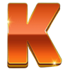 zeuss lightning blaze xmas letter k symbol