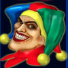 burning joker wild symbol
