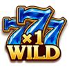flame rush blue wild symbol
