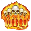 flaming hot devil wild symbol