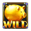 golden piggy bank wild symbol