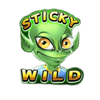 lucky orbit wild sticky symbol