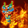 mythical fire qilin wild symbol