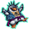 punk penguin wild symbol