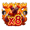 super hot chicken wins wild 3 symbol