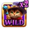 the explosive wizard cat wild symbol
