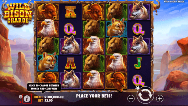 wild bison charge info