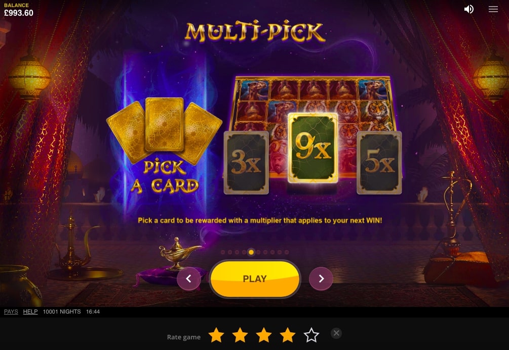 Red Tiger 1001 Nights Slot Bonus