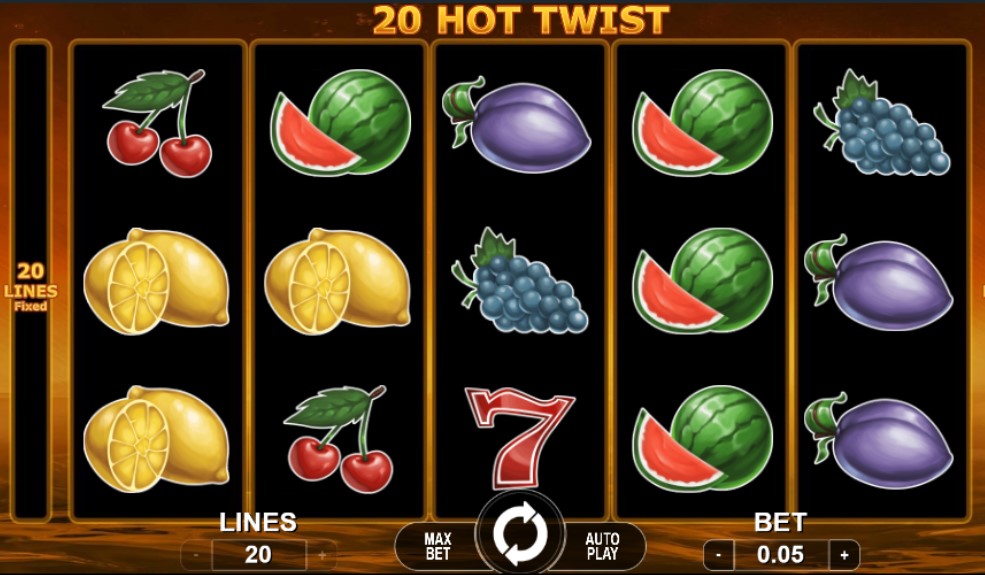 20 hot twist online slot game reels