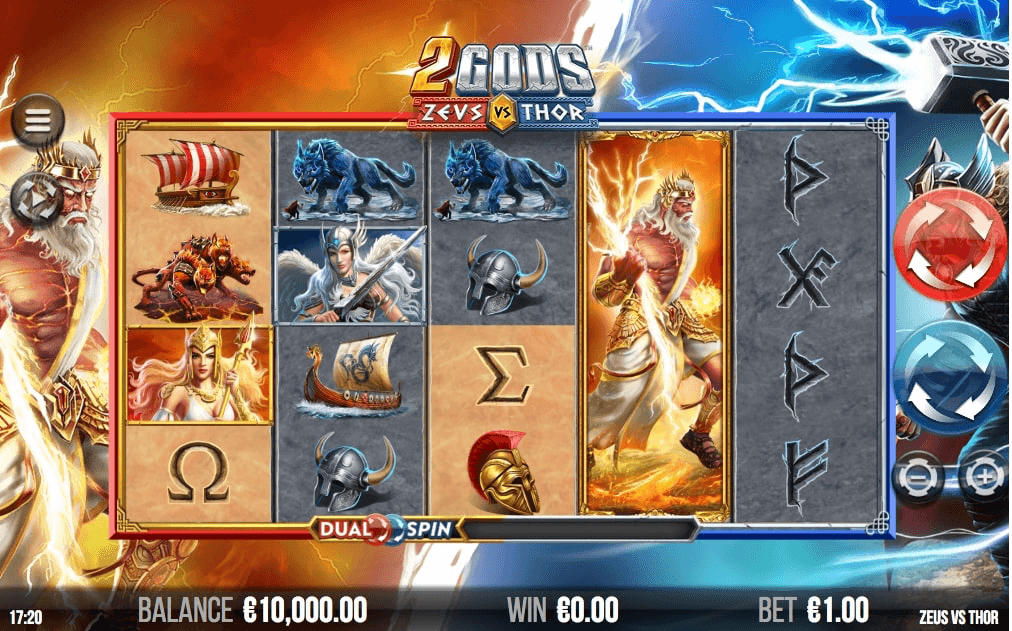 2 Gods Zeus vs Thor slot Game Reels