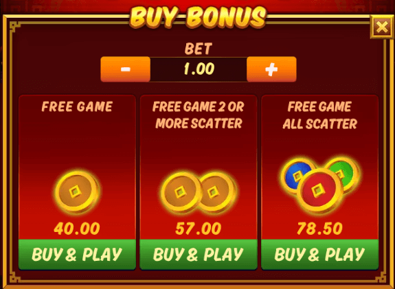 3 coin treasures buy bonus