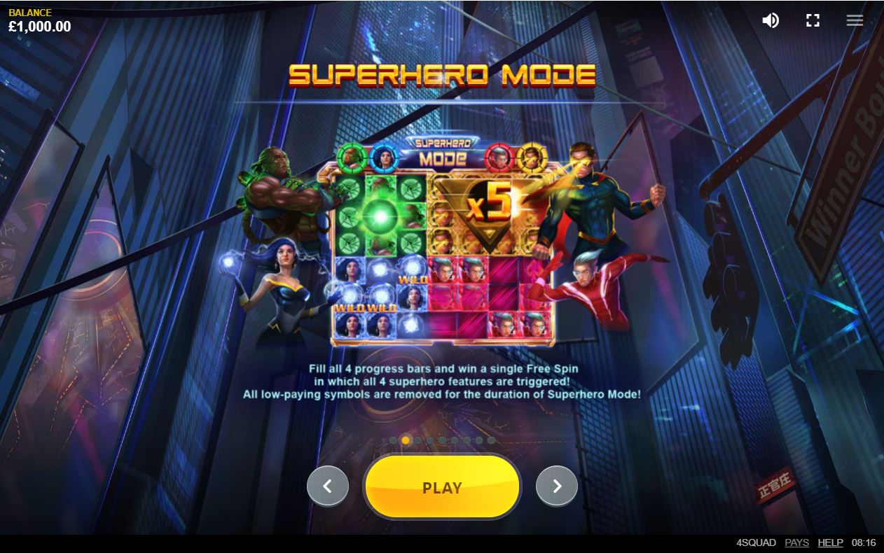 4Squad Online Slot Features