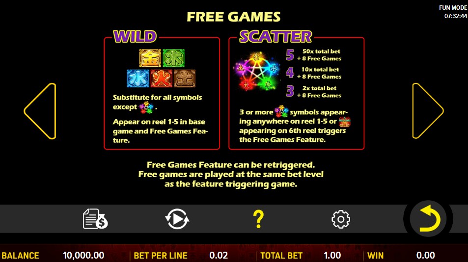 5 lucky elements wild