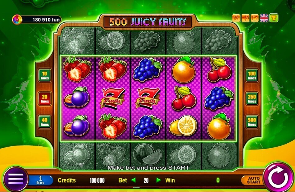 500 juicy fruits reels
