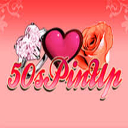 50s pin up adult slot logo